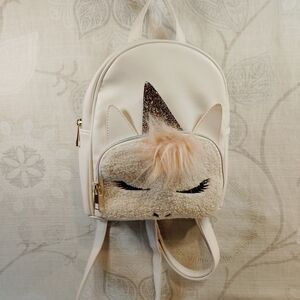Charming Cream Unicorn Kids Backpack